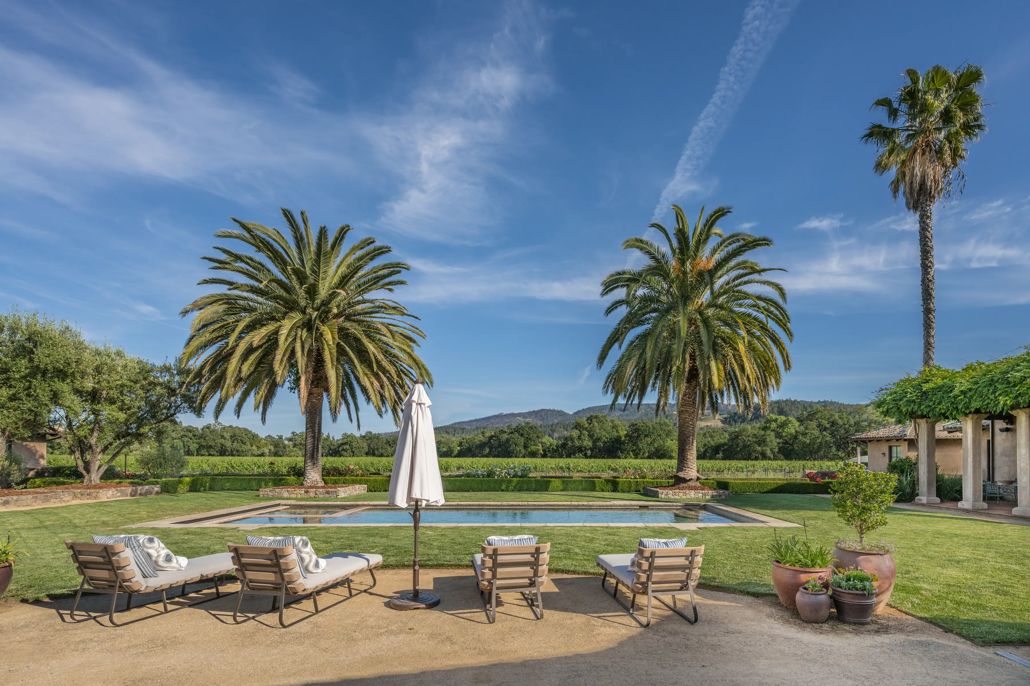 Yountville vineyards and luxury estates
