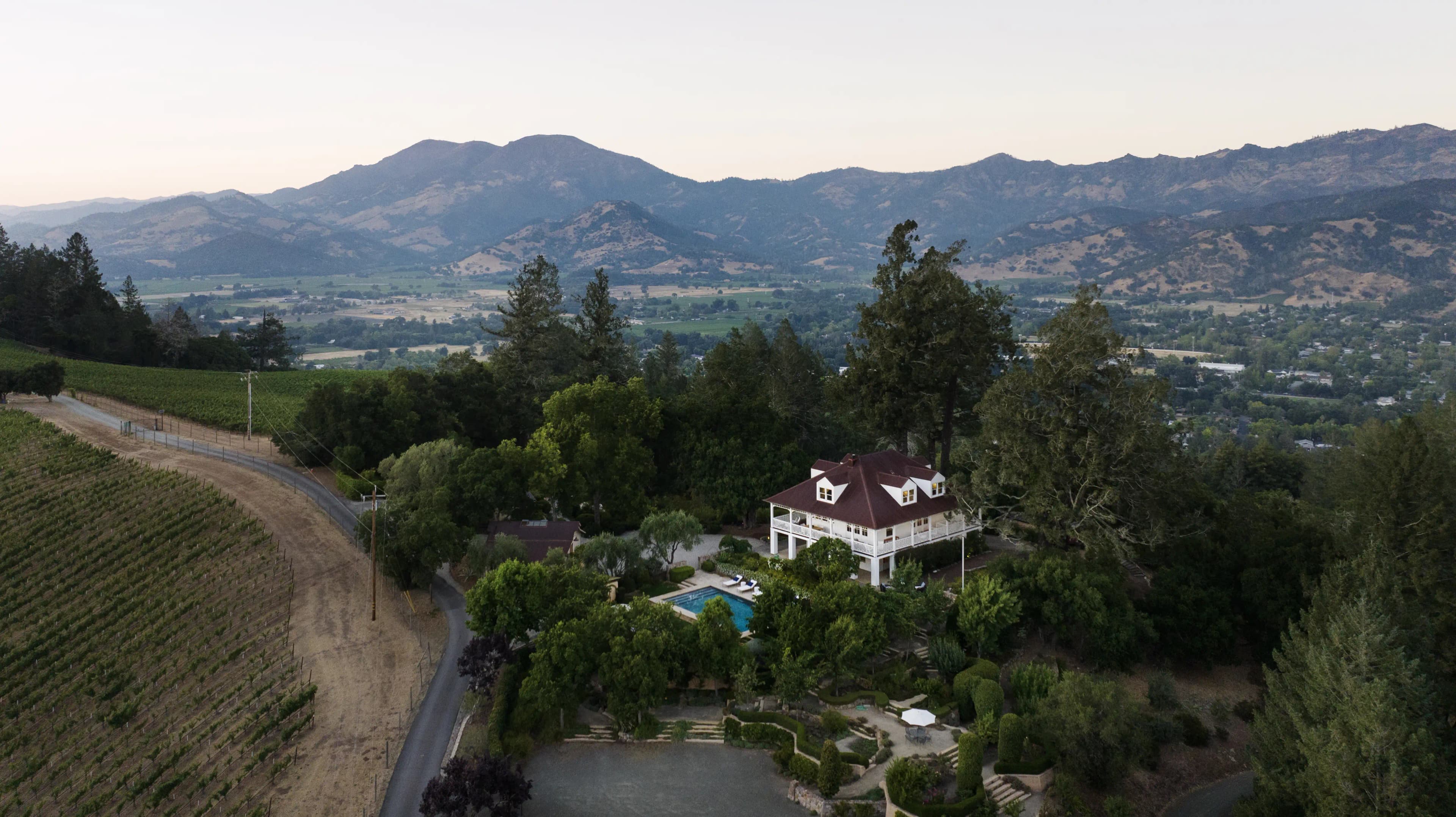 Luxury vineyard estate in Calistoga