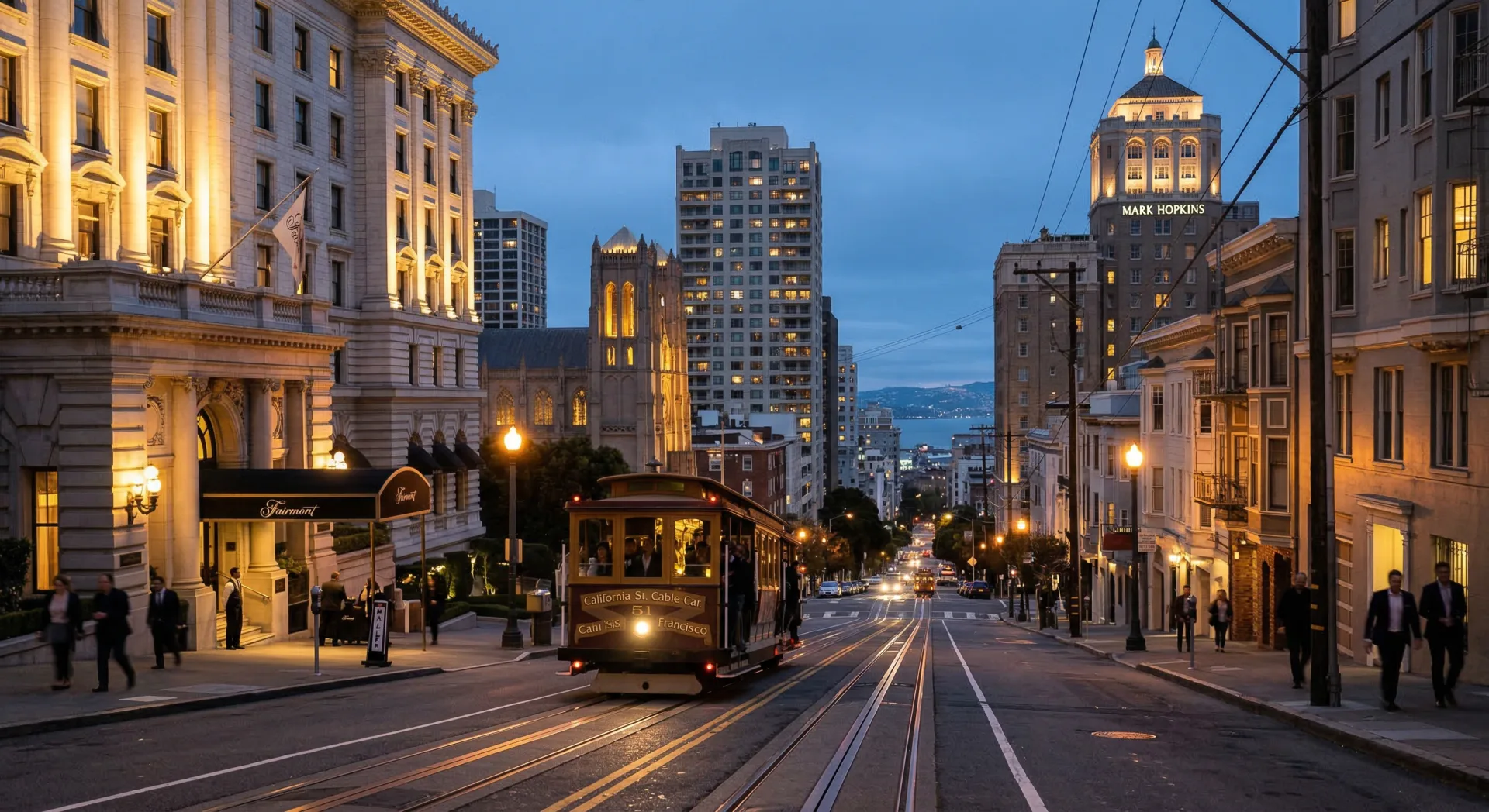 Panoramic view from Nob Hill, San Francisco