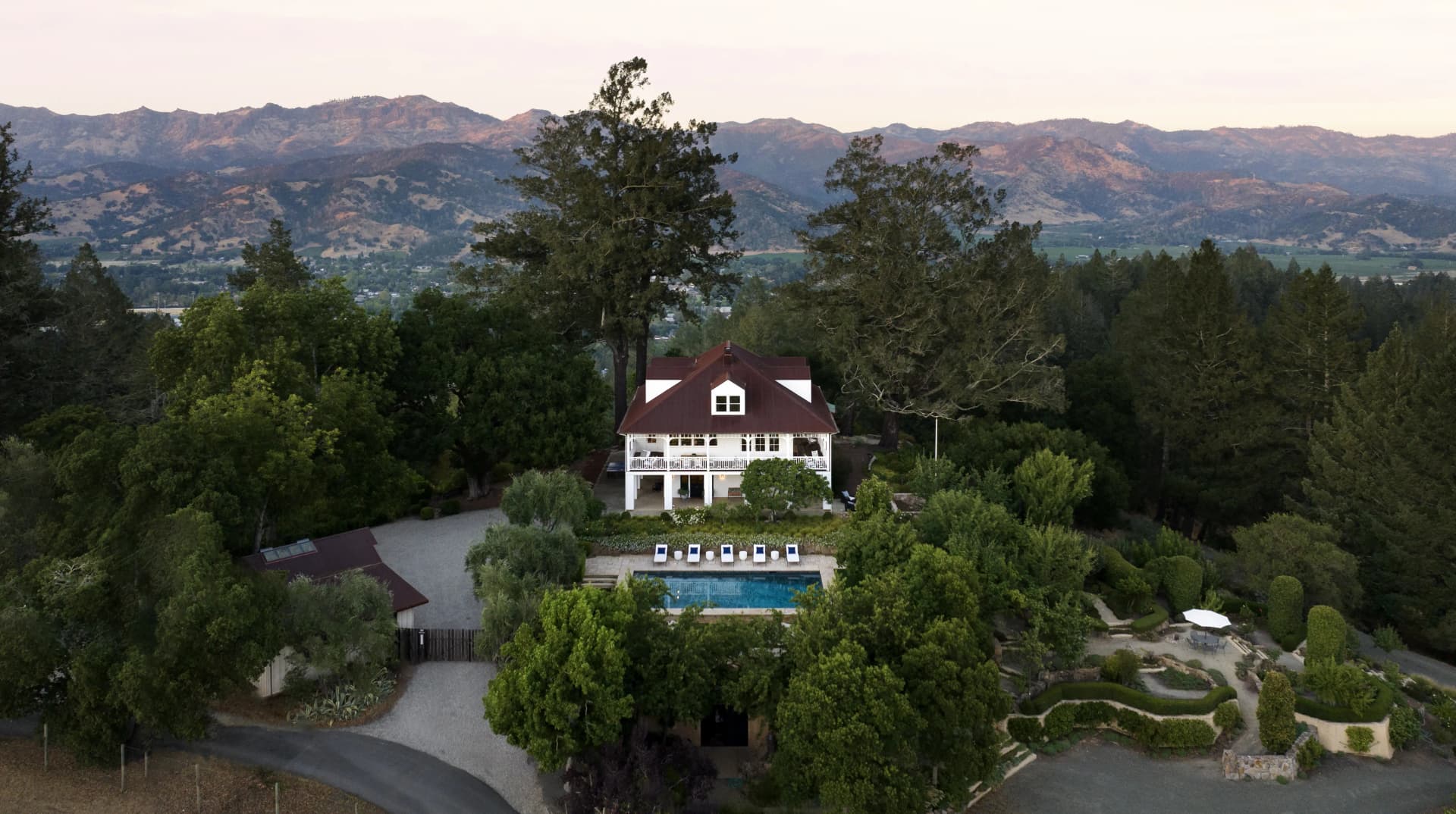 Calistoga's premium vineyards and mountain landscapes