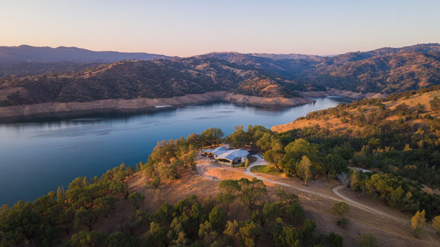 Lake Berryessa waterfront property in Berryessa Highlands, Napa County